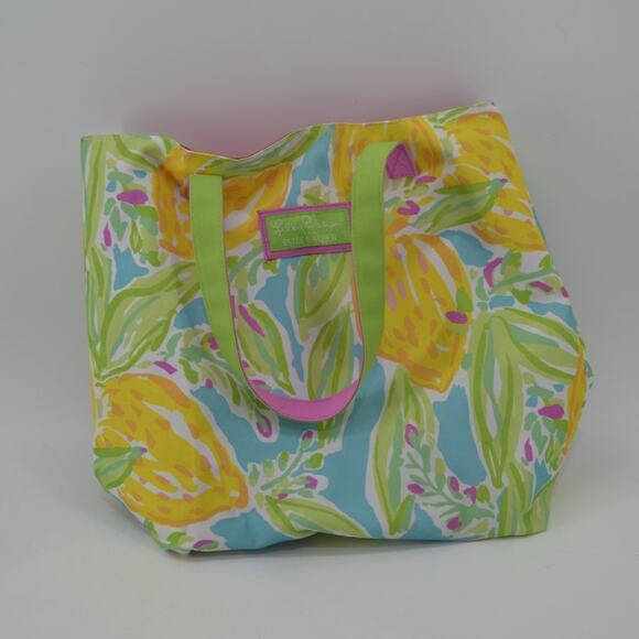 Lilly Pulitzer x Estee Lauder Tote Bag Floral Preppy Green - Picture 11 of 11